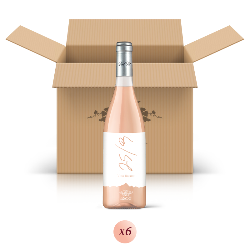 25/9 - confezione da 6 bottiglie di vino rosato del Piemonte - Bel Sit Winery