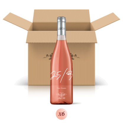 25/9 - confezione da 6 bottiglie di buon vino rosato - Bel Sit Winery