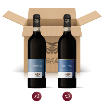 Riserva - mixed pack of 6 bottles for a Piedmont wine tasting - Bel Sit Winery